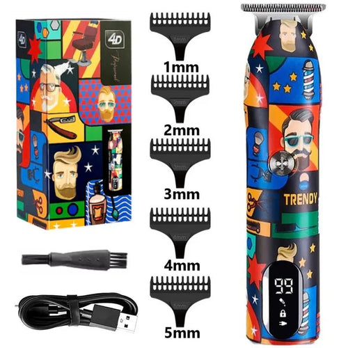 Kit Maquina de Barbear e Cortar Cabelo - Graffiti Fasht